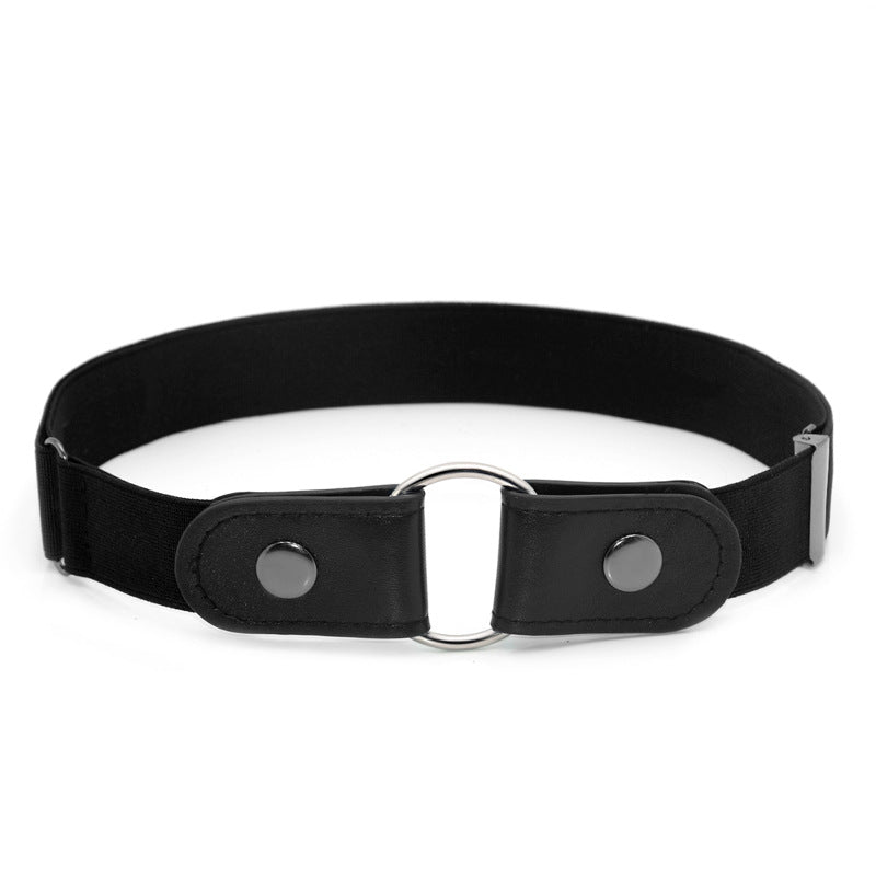 Elastic elastic buckle-free belt