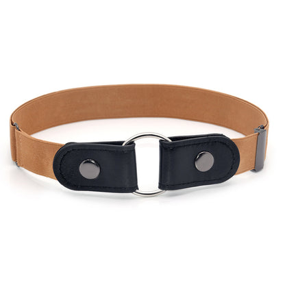 Elastic elastic buckle-free belt