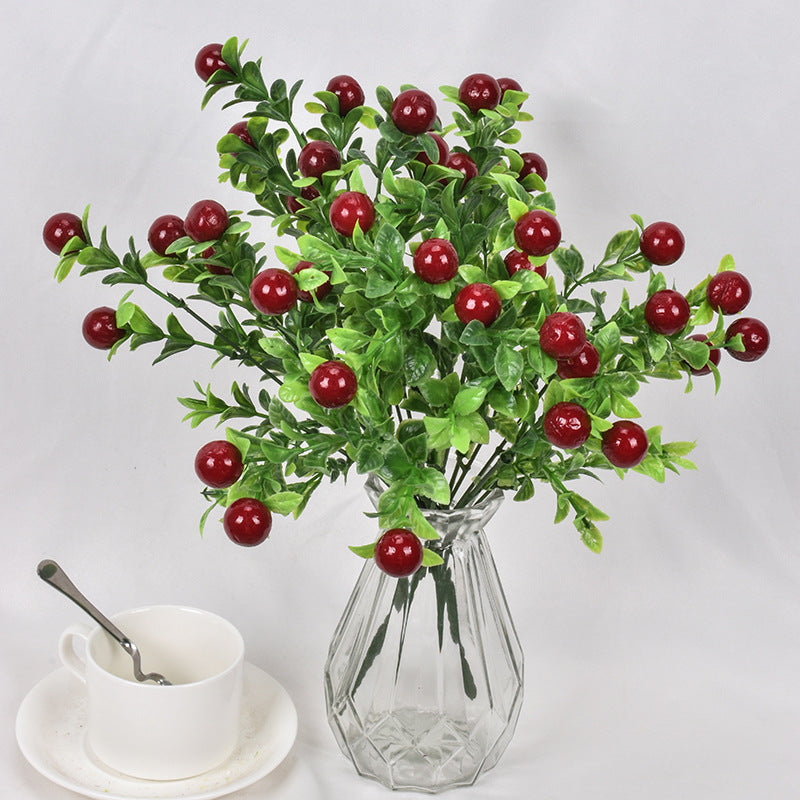 Simulation 7-pronged red fruit