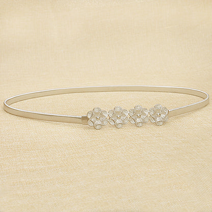 Gold elastic waist chain decoration