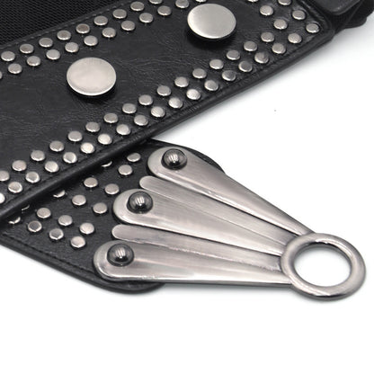 Punk style elastic belt wholesale