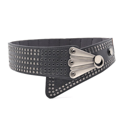 Punk style elastic belt wholesale