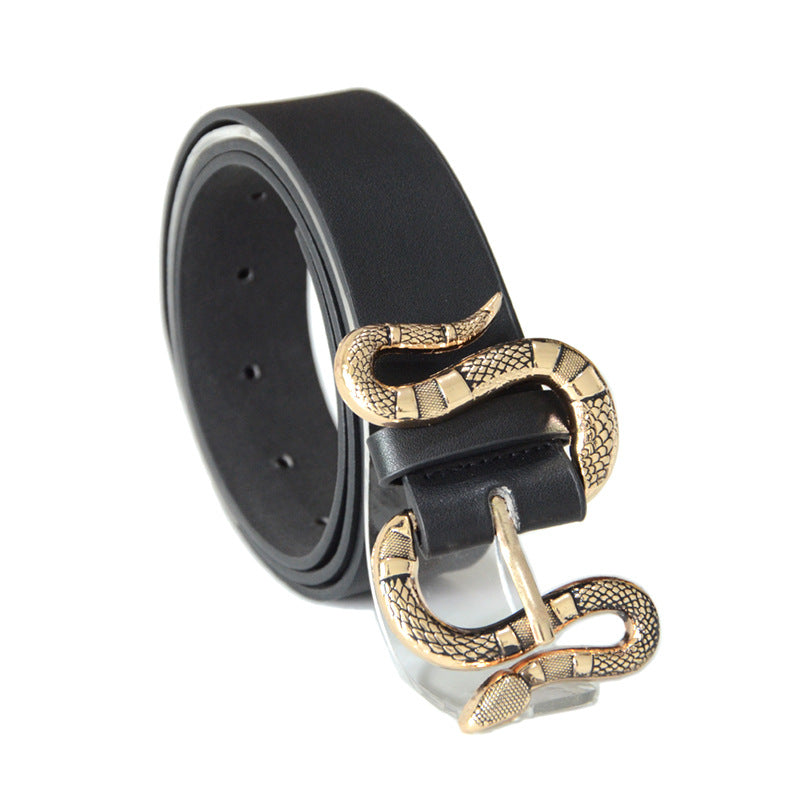 Snake buckle belt