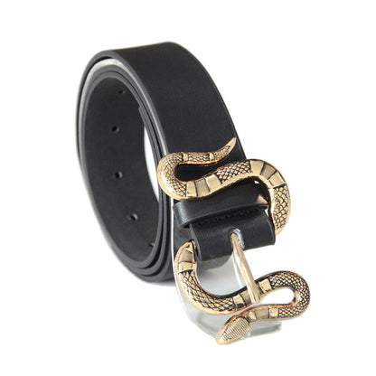 Snake buckle belt