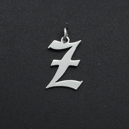 5 pcs/titanium steel letter pendant for men and women