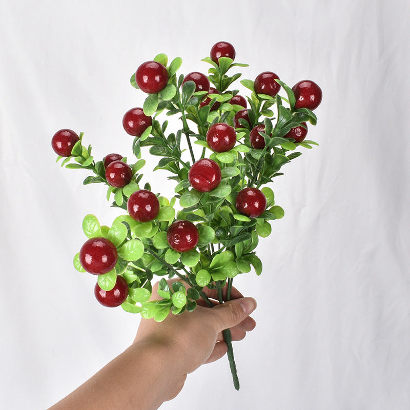 Simulation 7-pronged red fruit