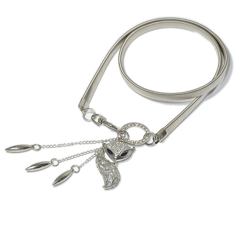 fashion Metal spring waist chain