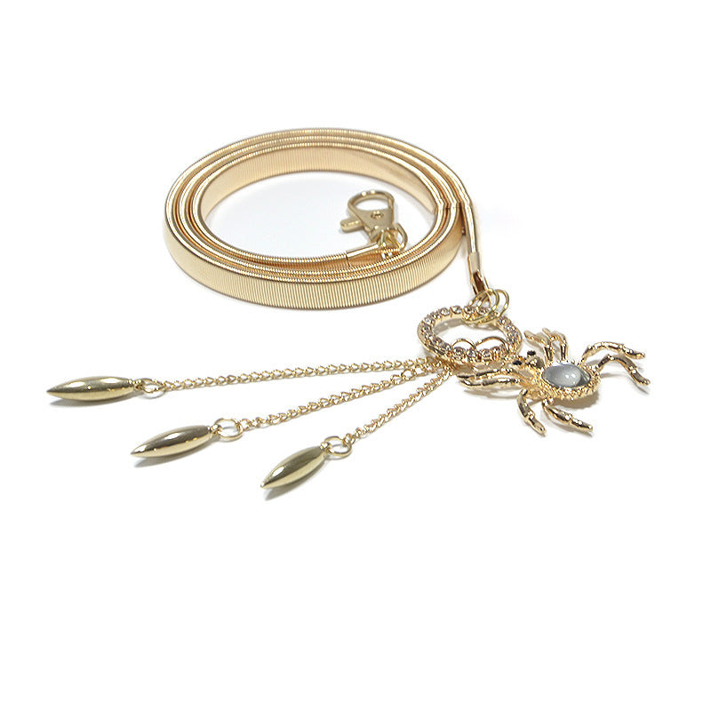 fashion Metal spring waist chain