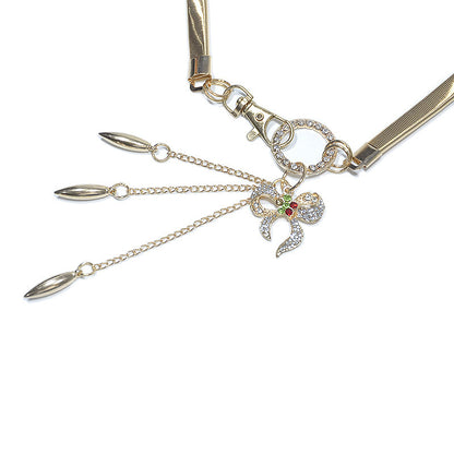 fashion Metal spring waist chain