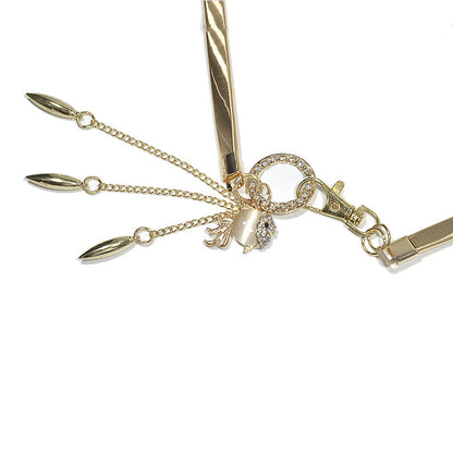 fashion Metal spring waist chain