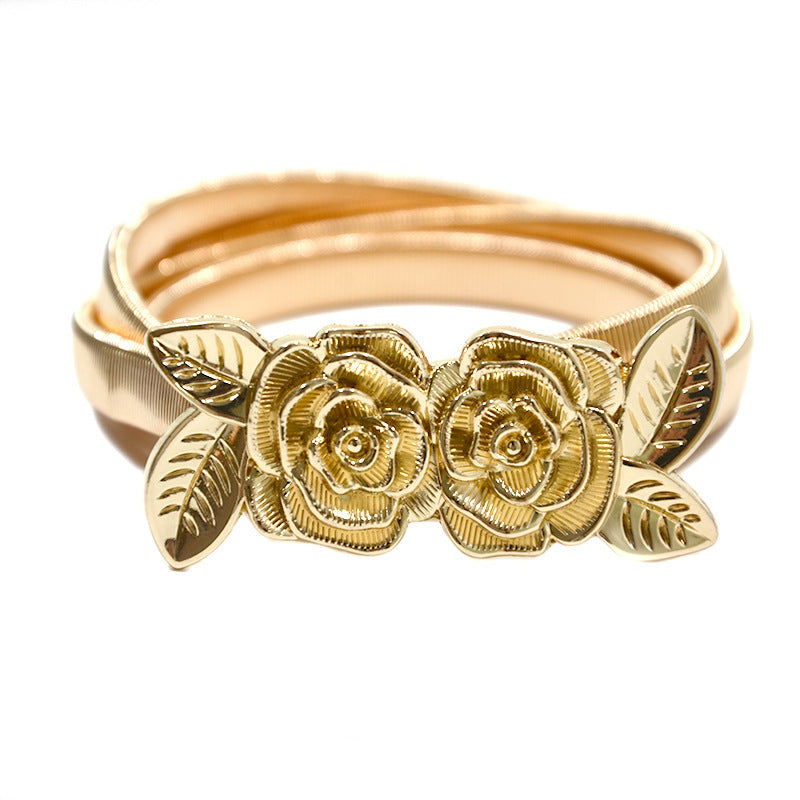 Rose Pair Spring Waist Chain