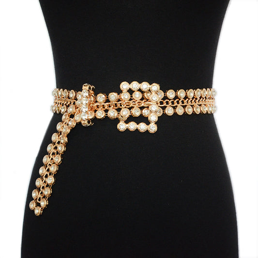 Personalized metal belt for women