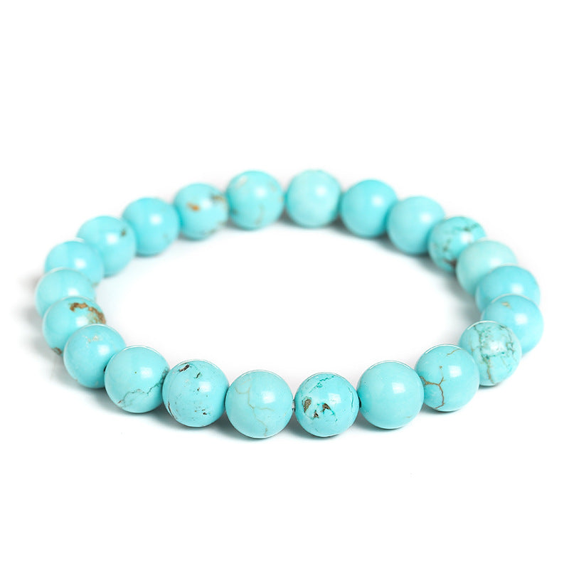 Blue turquoise bracelet DIY simple single ring