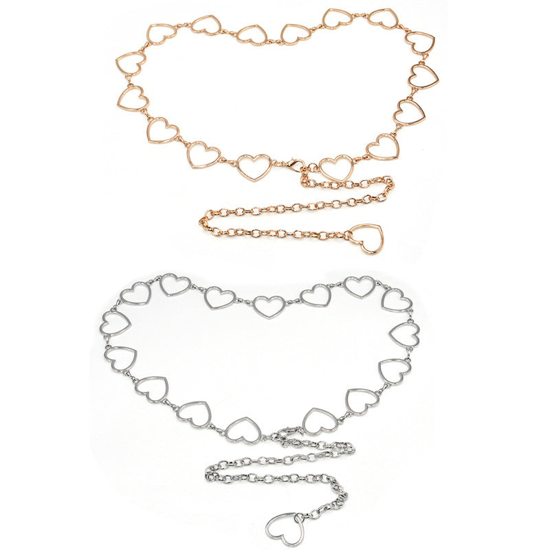 European and American fashion love waist chain