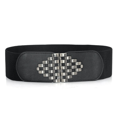 Black elastic waist seal