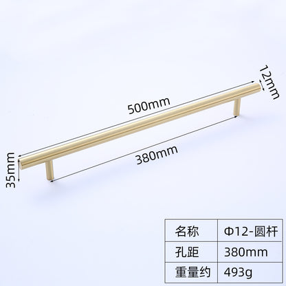 Gold single hole extended handle