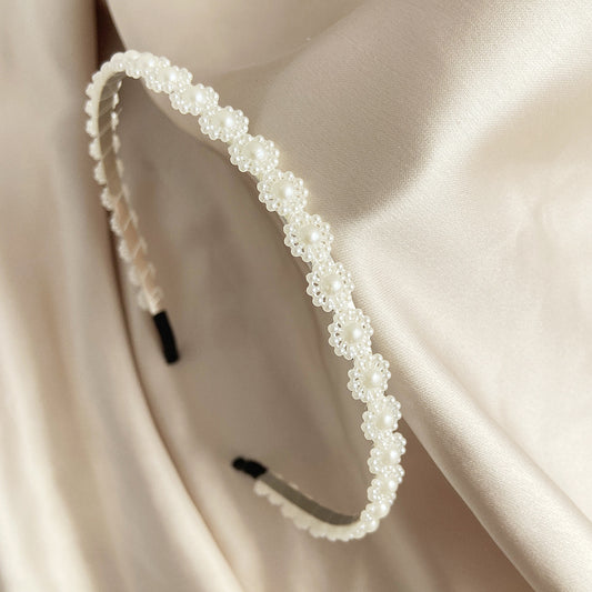 Diadema con corona y lazo para la cabeza