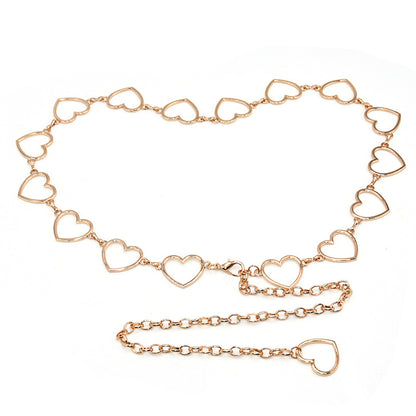 European and American fashion love waist chain