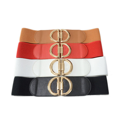 Semicircular ring buckle elastic wide waist seal
