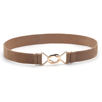 Single circle black buckle waist seal