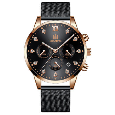 Business Calendar Quartz Belt Watch