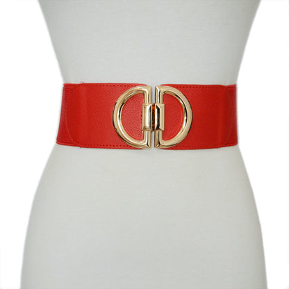 Semicircular ring buckle elastic wide waist seal