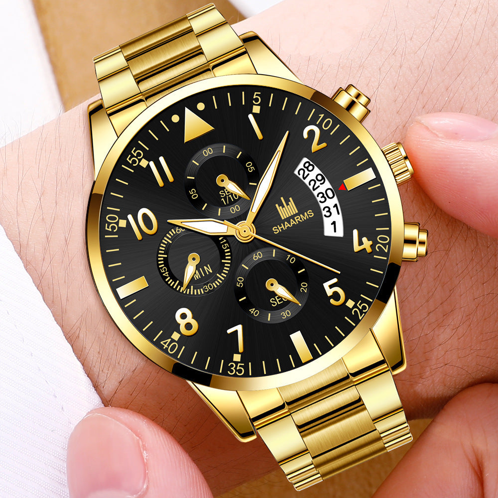 Business Calendar Quartz Watch Men's