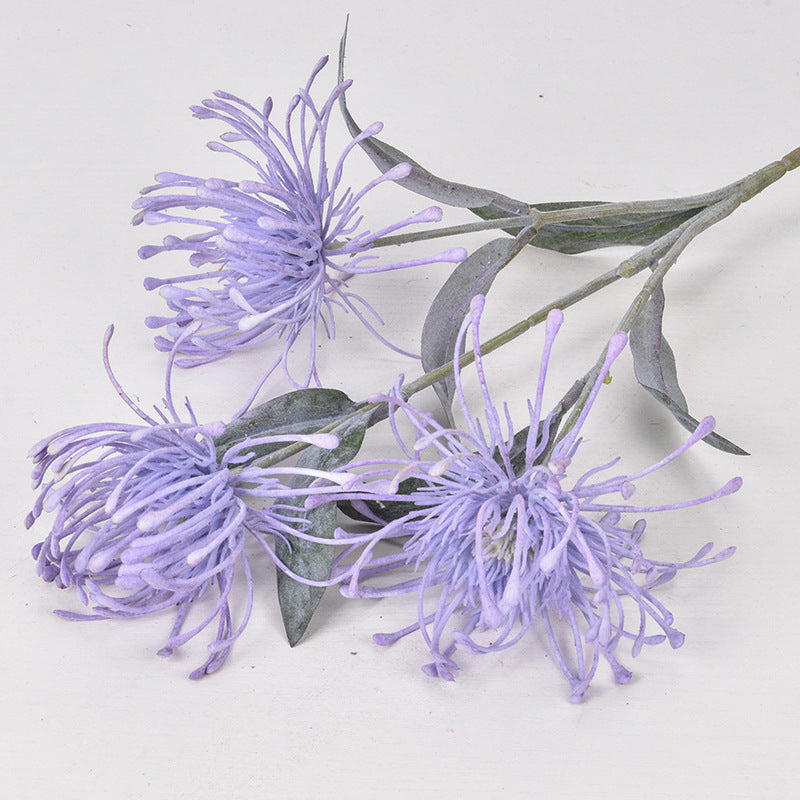 Colorful pincushion flower crab claw chrysanthemum artificial flower