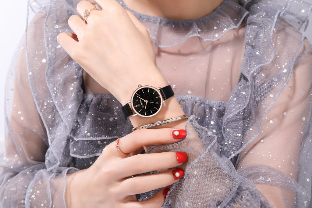 Oukeshi watch starry sky quartz women's watch