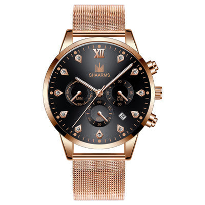 Business Calendar Quartz Belt Watch