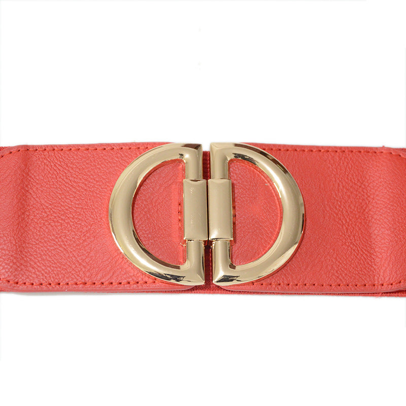 Semicircular ring buckle elastic wide waist seal