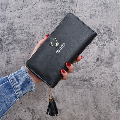 Bear zipper money wallet wallet