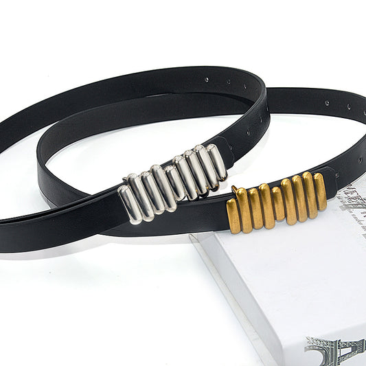 Snap belt fashion trend