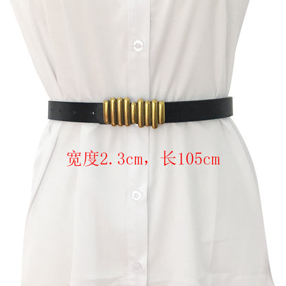 Snap belt fashion trend