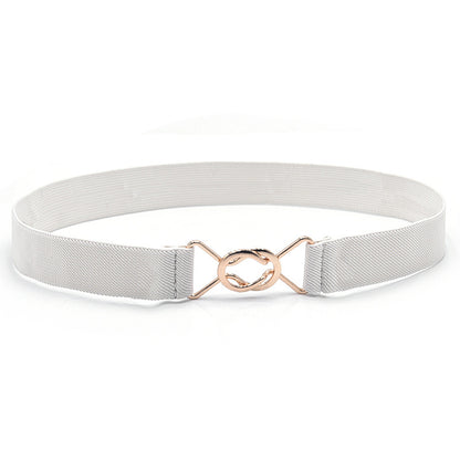 Single circle black buckle waist seal