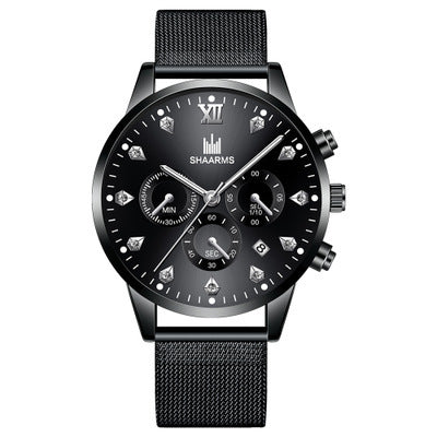 Business Calendar Quartz Belt Watch