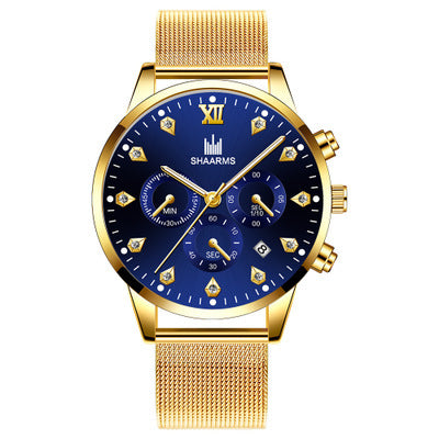 Business Calendar Quartz Belt Watch