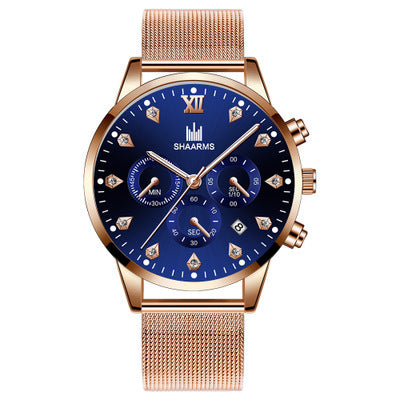 Business Calendar Quartz Belt Watch