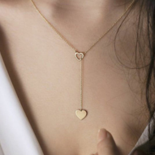 Heart Love Y-Shaped Necklace