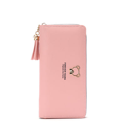 Bear zipper money wallet wallet