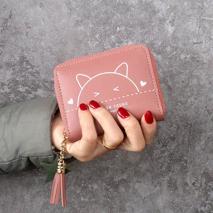 Cute cat print wallet