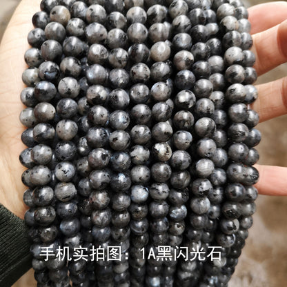 Black flash loose beads DIY jewelry accessories beads