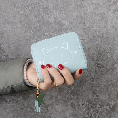 Cute cat print wallet