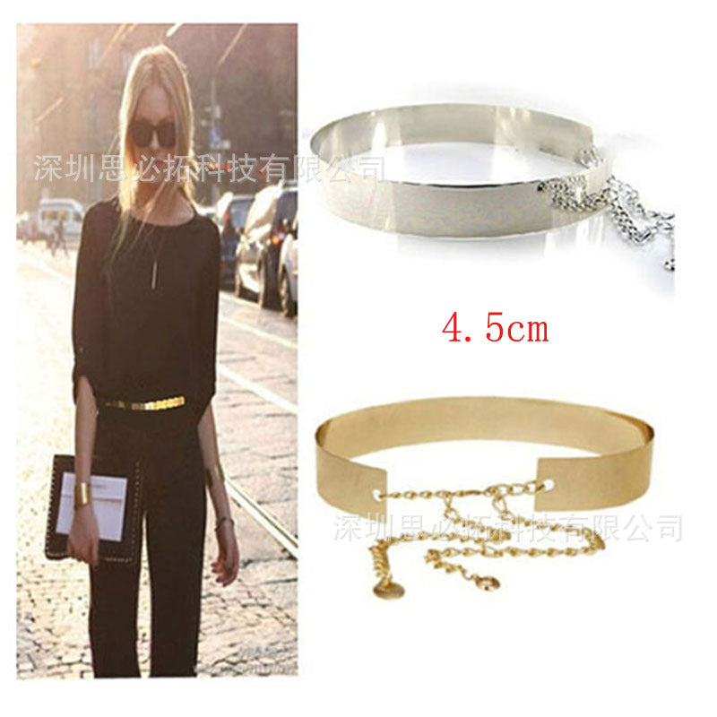 Chain iron sheet full metal sheet belt