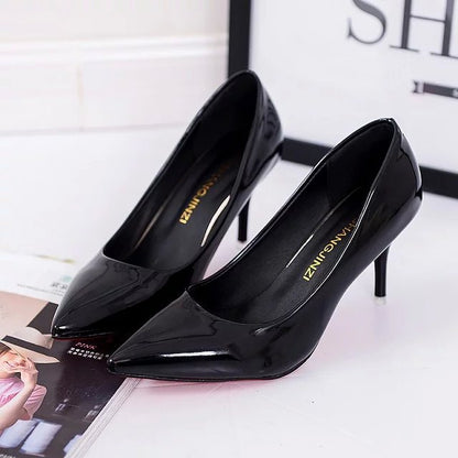 Solid color casual pumps for women