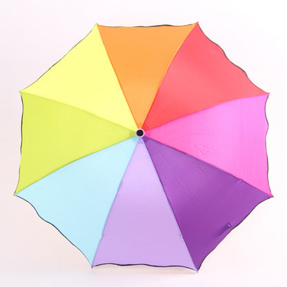 Apollo Rainbow Umbrella 3-Fold Short Handle Umbrella