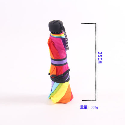 Apollo Rainbow Umbrella 3-Fold Short Handle Umbrella