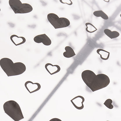8 Rib Advertising Umbrella Transparent Heart-Shaped Umbrella