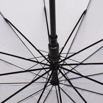 12 Rib Silver Coated Umbrella Business Long Handle Umbrella