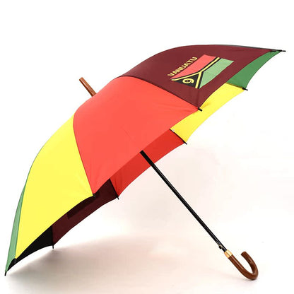 Paraguas arcoíris de 70 cm y 10 varillas con mango largo 